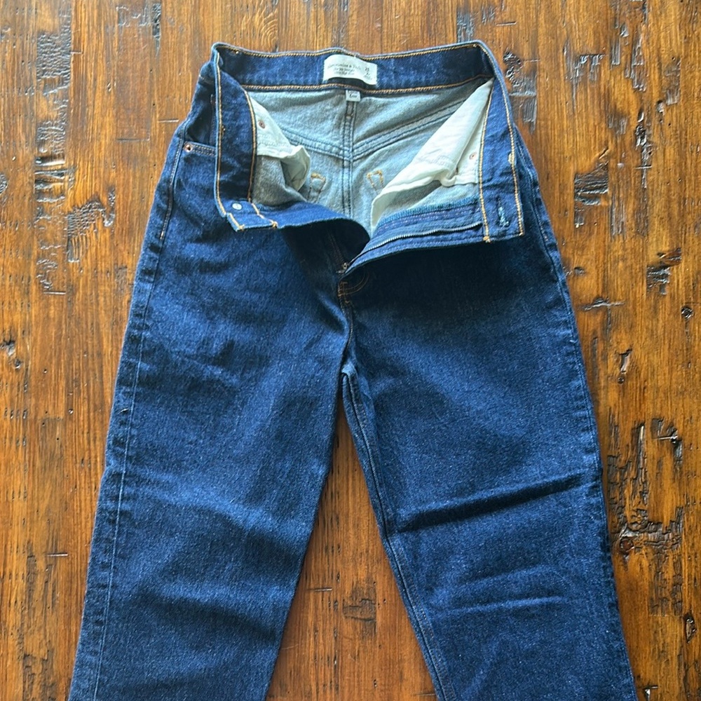 Abercrombie & Fitch Blue Straight Leg Jeans